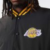 NEW ERA LOS ANGELES LAKERS TEAM LOGO BOMBER JACKET BLACK