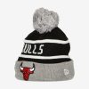 NEW ERA CHICAGO BULLS JAKE CUFF BEANIE GRAY/BLACK
