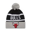 NEW ERA CHICAGO BULLS YOUNG CHYT JAKE CUFF BEANIE GRAY/BLACK