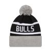 NEW ERA CHICAGO BULLS YOUNG CHYT JAKE CUFF BEANIE GRAY/BLACK