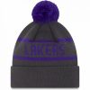 NEW ERA LOS ANGELES LAKERS JAKE CUFF BEANIE PURPLE/GRAY