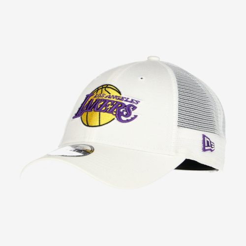 NEW ERA LOS ANGELES LAKERS HOME FIELD 9FORTY TRUCKER WHITE