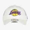 NEW ERA LOS ANGELES LAKERS HOME FIELD 9FORTY TRUCKER WHITE