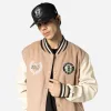 New Era NBA Brooklyn Nets Varsity College Jacket Beige XXL
