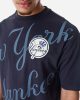 New Era MLB New York Yankees Script Graphic Oversized Tee Navy M
