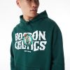 New Era NBA Boston Celtics Oversized Graphic Hoodie Green S