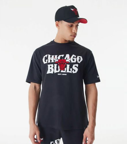 New Era NBA Chicago Bulls CF Graphic Sleeve T-shirt Black