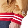 New Era NFL San Francisco 49Ers Satin Bomber Jacket Bronze / Scarlet XXL