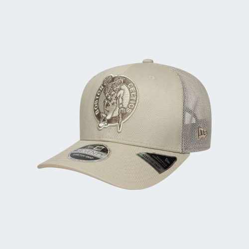New Era NBA Boston Celtics 9SEVENTY Stretch Snap Adjustable Cap Beige ONE