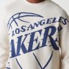 New Era NBA Los Angeles Lakers Knit Oversized Knit Sweater Light Beige