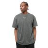 KARL KANI SMALL SIGNATURE WASHED HEAVY JERSEY SKULL TEE ANTHRACITE