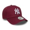 New Era 9FORTY New York Yankees League Essential E-Frame Cap Frosted Burgundy ONE