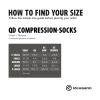 REHBAND QD COMPRESSION SOCKS BLACK XL