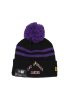 New Era Pom Pom Hat NBA Ce Knit Los Angeles Lakers Original Team Colors Black ONE