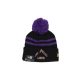 New Era Pom Pom Hat NBA Ce Knit Los Angeles Lakers Original Team Colors Black ONE