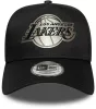 New Era 9FORTY Aframe NBA Metallic Los Angeles Lakers Cap Black ONE
