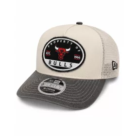   New Era Chicago Bulls 9FORTY A-Frame Frayed Trucker Cap White