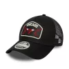 New Era NBA Chicago Bulls 9FORTY M-Crown A-Frame Trucker Adjustable Cap Black ONE