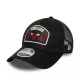 New Era NBA Chicago Bulls 9FORTY M-Crown A-Frame Trucker Adjustable Cap Black ONE