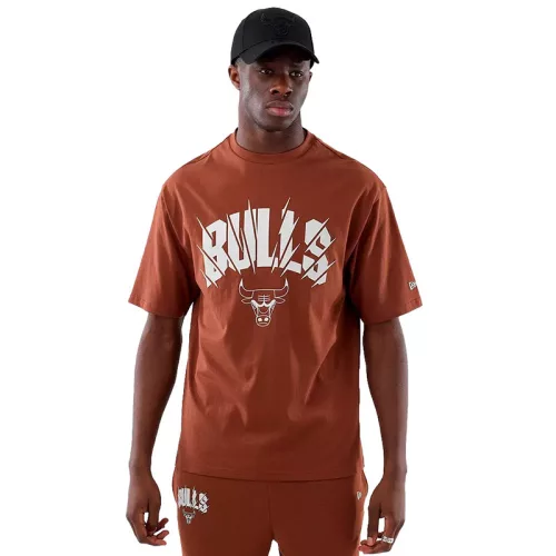 New Era NBA Core Plus Chicago Bulls Tee Brown