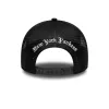 New Era 9FORTY Wordmark Trucker New York Yankees Cap Black ONE