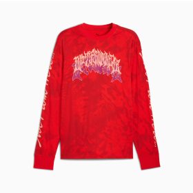 Puma LaMelo Supernova Long Sleeve Printed Tee Red-AOP