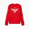 Puma LaMelo Supernova Long Sleeve Printed Tee Red-AOP L