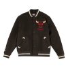 Mitchell & Ness In The Stand Chicago Bulls Varsity Jacket BLACK