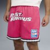 Puma X Fast & Furious Rev. Mesh Short 6In Pink XL