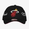 MITCHELL & NESS MIAMI HEAT CHAMP WRAP PRO SNAPBACK Black