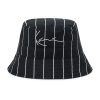 Karl Kani Signature Pinstripe Bucket Hat BLACK/WHITE