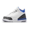 JORDAN RETRO 3 (TD) WHITE/RACER BLUE-BLACK-CEMENT GREY