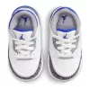 JORDAN RETRO 3 (TD) WHITE/RACER BLUE-BLACK-CEMENT GREY