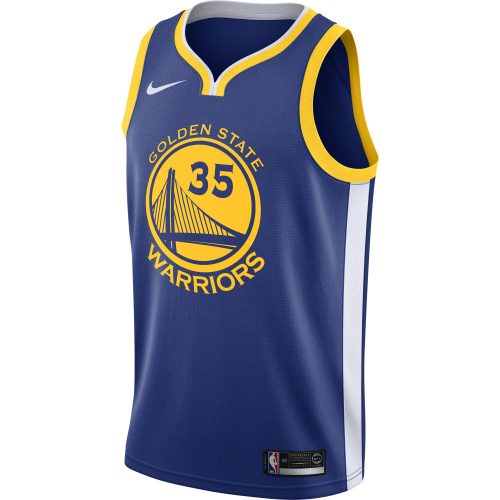 NBA X Nike Kevin Durant Golden State Warriors Nike Icon Edition Swingman Jersey RUSH BLUE/WHITE/AMARILLO