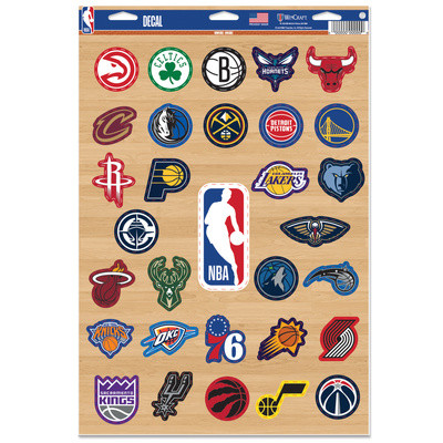 WinCraft - NBA Multi-Use Decal 11x17 Mixed Teams MC ONE