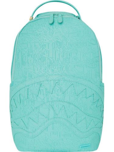 Sprayground Aqua Embossed Graffiti Turquoise