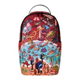Sprayground The Party Dont Shark Dlxr Backpack Multicolor