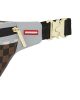 Sprayground Cream And Brown Tear Check Savvy Crossbody Brown ONE