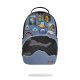 Sprayground Denim Tear 3 Am Patches Backpack Blue