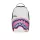 Sprayground Shark Central Liquid Chrome Backpack White ONE