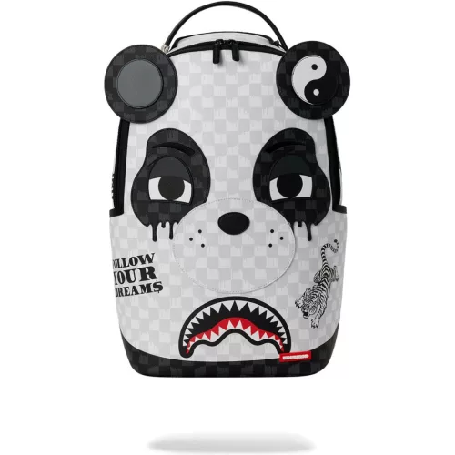 Sprayground Panda Face Backpack White