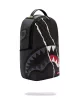 Sprayground Center Rip Revealing Gray Check Backpack Black
