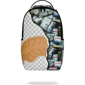 Sprayground Cream Check Full Of Cash Backpack Mulicolor