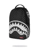 Sprayground Black And White Drip Check Shark Backpack Black