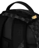 Sprayground Black And White Drip Check Shark Backpack Black