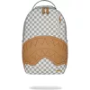 Sprayground Embossed Cream Check Backpack Grey