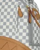 Sprayground Embossed Cream Check Backpack Grey