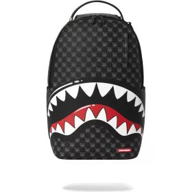   Sprayground Sharks In Paris Wtf Bubbly Black Check Backpack Black