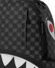 Sprayground Sharks In Paris Wtf Bubbly Black Check Backpack Black