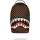 Sprayground Sharks In Paris Wtf Bubble Brown Check Backpack Brown